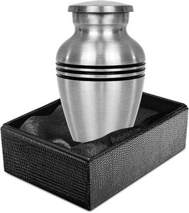 Trusted Manufacturer Engraved Adult Memorial Ash Urn Featuring Durable Metal Construction with Decorative Funeral Display Appeal - Product Image 5