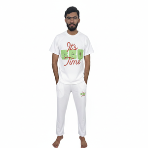 Personalized Logo Printed Solid Color Trendy Outfit <b>Men</b> T <b>Shirt</b> And Trouser Set Fashion Look <b>Men</b> T <b>Shirt</b> And Trouser Set - Product Image 1