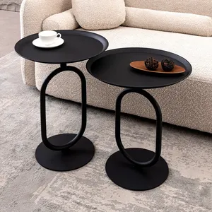 Luxury Decorative Metal <b>Console</b> <b>Table</b> with Imported Marble Top Entryway Furniture Modern <b>Round</b> Metal Coffee <b>Table</b> with Tempered - Product Image 4