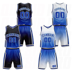 Conjuntos de Uniformes de Baloncesto Personalizados con Gradiente Real, Nombres, Números y Logotipos del Equipo Impresos, Conjunto de Uniforme de Baloncesto Personalizado - Product Image 1