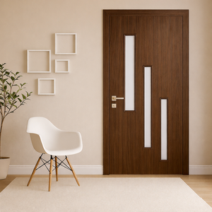 Puerta Interior de PVC de Lujo, Resistente al Agua, al Fuego y a las Termitas, Puerta de Diseño para Dormitorio, Cocina, Sala de Estar e Interiores del Hogar - Product Image 1