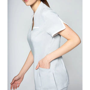 Conjuntos de Uniformes Médicos Personalizados Unisex, Tipo Jumpsuit, Manga Corta, Poliéster y Spandex, para Doctores, Enfermeras, Salones de Belleza y Spa - Product Image 3