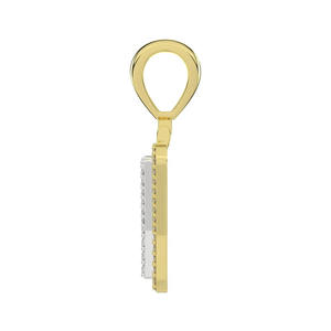 Colgante de Lujo con Letra Y, Diamante Cultivado en Laboratorio de Corte Redondo, Inicial en Oro Amarillo de 14K, Claridad VVS1, Personalizado y Fino - Product Image 5