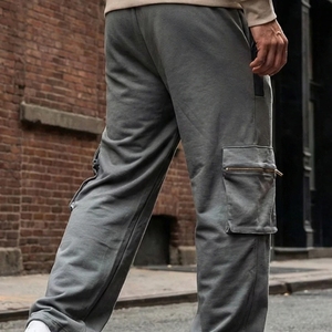 Pantalones de Verano para Hombre, de Alta Calidad, Ligeros, Transpirables, de Color Sólido, Estilo Vintage, Nueva Moda, Venta Caliente, Ropa Urbana - Product Image 3