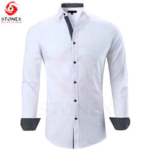 เสื้อเชิ้ตแขนยาวลำลองผู้ชาย ผ้าฝ้าย 100% ระบายอากาศได้ดี รับสกรีนโลโก้และออกแบบได้ - Product Image 1