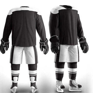 ออกแบบโลโก้ของคุณเอง ชุดยูนิฟอร์มฮอกกี้น้ำแข็งผ้าสแปนเด็กซ์/โพลีเอสเตอร์ ระบายอากาศได้ดี ไซส์ใหญ่สำหรับผู้ใหญ่ พิมพ์ลายตามสั่ง ป้องกันรังสียูวี UPF 50 - Product Image 3