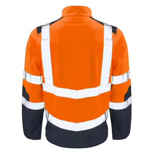 เสื้อแจ็คเก็ตผ้าแคนวาสสะท้อนแสงสีส้มสำหรับผู้ชาย แขนยาว มีฮู้ด ป้องกันความหนาว สำหรับงานก่อสร้าง โลโก้สะท้อนแสงด้านหน้า ลดราคาพิเศษช่วงหน้าหนาว - Product Image 2