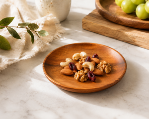 Assiettes en bois d'acacia durables et personnalisées, mini-plats de service de 46 pouces, plateaux à collation, vaisselle de mariage en bois naturel, OEM - Product Image 4