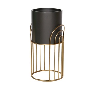 Support de pot de fleurs en métal noir de qualité supérieure, le plus vendu, pour la maison, la cuisine, les fêtes, taille et forme personnalisables - Product Image 6