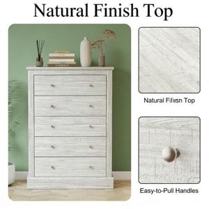 Commode de rangement marron pour salon avec tiroirs et fonctionnalités de table de chevet - Product Image 4