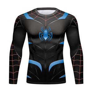 Camiseta de Compresión de Manga Larga para Hombre, Diseño Personalizado al por Mayor, Fabricada en Fábrica, con Impresión de Logotipo de Superhéroe, el Mejor Diseño - Product Image 3