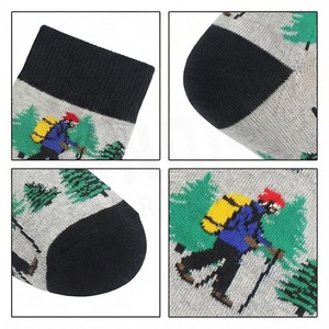 North Proach Crew <b>Socks</b> Hiking Cartoon Pattern <b>Breathable</b> Outdoor Sports <b>Socks</b> for Adults Spring Season - Product Image 4