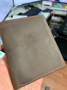 High Quality Genuine Leather Tri Fold <b>Wallet</b> Custom Logo <b>Men</b> Vintage Cowhide <b>Card</b> <b>Holder</b> Business <b>Wallet</b> LTW-0179 - Product Image 6