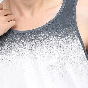 เสื้อกล้ามออกกำลังกายผู้ชายสั่งทำพิเศษ-ผ้าฝ้ายถัก 100% สวมใส่สบาย ระบายอากาศได้ดี แห้งเร็ว เป็นมิตรกับสิ่งแวดล้อม เหมาะสำหรับใส่ในยิม - Product Image 6