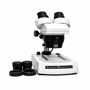 กล้องจุลทรรศน์สเตอริโอ MAYALAB INSTRUMENT กำลังขยาย 20x 40x โฟกัสแบบแมนนวล ตัวเครื่องสีขาว เลนส์สีดำ รับประกัน 3 ปี - Product Image 1