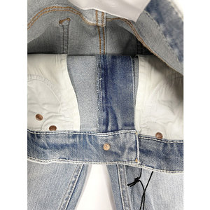 Vaqueros de mezclilla rasgados de pierna ancha estilo punk a la moda, 100% algodón, con logo personalizado, calidad de moda urbana. - Product Image 6