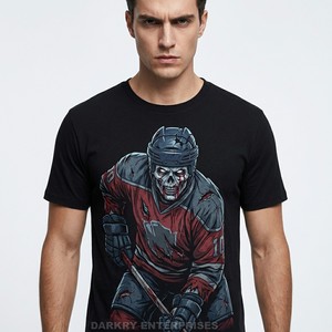 Camiseta Negra Personalizada para Hombre con Estampado Gráfico de Calavera Biohazard Verde Neón, Estilo Cyberpunk, Ropa Urbana, Camiseta de Manga Corta de Algodón con Efecto Luminoso - Product Image 5