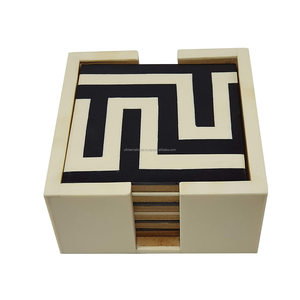 100% High Quality Bone Inlay Tea and Coffee <b>coaster</b> and Customized Size and square Shape and <b>coaster</b> Stand - Product Image 6