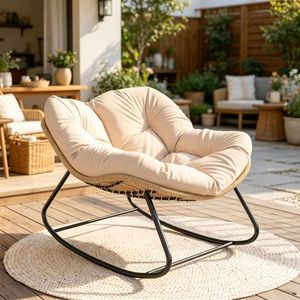 Comoda Sedia a Dondolo per Giardino e Patio - Product Image 6