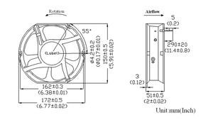 Ventilador Axial de Tubo con Transformador de Soldadura Estampado BLDC de 48V - Product Image 2