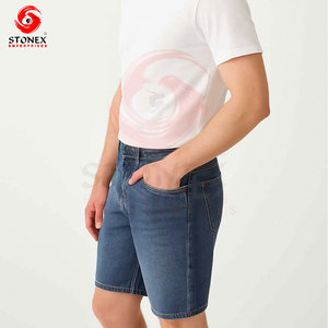 Shorts en jean déchiré pour homme, taille mi-haute, effet délavé, style streetwear, décontracté, été - Product Image 6