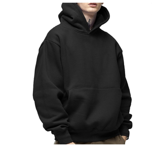 Clush Industries Men's Winter <b>Hoodies</b> <b>Plain</b> Solid Color Pullover Sweatshirt Casual Cotton Fabric Comfortable Warm Soft Heavy - Product Image 2