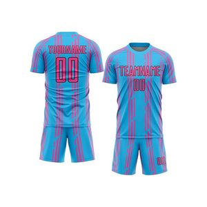 Ensemble d'uniformes de football personnalisés, maillot d'équipe de football professionnel, impression sublimée, 100% polyester, séchage rapide, respirant, vêtements de sport - Product Image 6