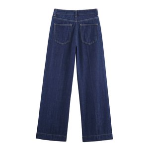 Novedades de Otoño, Jeans Rectos de Cintura Alta Versátiles y a la Moda para Mujer - Product Image 3