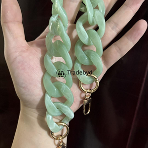 resin chain premium handmade necklace trendy fashion jewelry colorful stylish accessory for women girls design Tradebyd - Product Image 3