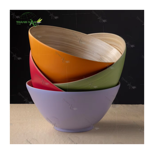 Natural Handcrafted Eco-friendly Disposable Bamboo Bowls-Classic Style for Sustainable Living Home Use and Special <b>Occasions</b> - Product Image 3