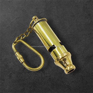 พวงกุญแจนกหวีดทองเหลืองโบราณ เสียงดัง ปลอดภัย กันน้ำ น้ำหนักเบา สำหรับการเดินทางและกิจกรรมกลางแจ้ง - Product Image 2