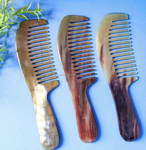 หวีนวดเมอริเดียนทรงแกะและเขาวัวแบบขัดเงาสำหรับตกแต่งบ้านเป็นมิตรต่อสิ่งแวดล้อม - Product Image 4