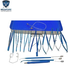 MEDIPURE INSTRUMENTS MPI-1003 Juego de 22 Instrumentos Oftalmológicos Reutilizables de Acero Inoxidable para Cirugía de Cataratas, Microquirúrgicos, con Certificación CE - Product Image 4