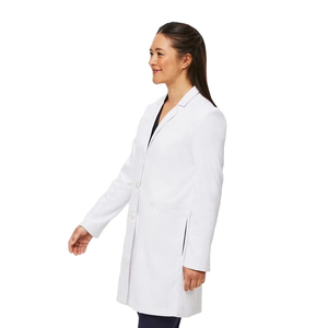 Women Lab <b>Coat</b> Hospital Uniforms <b>Doctor</b> Lab <b>Coats</b> With Pocket Customized LOGO Sale - Product Image 3
