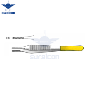 แหนบผ่าตัด Adson แบบ 1x2 ฟัน ขนาด 15 ซม. (6 นิ้ว) ทำจากสแตนเลสสตีล สำหรับการผ่าตัดเนื้อเยื่อ ความแม่นยำสูง รูปทรงปกติ สำหรับการใช้งานทั่วไป - Product Image 4