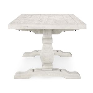 Caleb 94\" Distressed Ivory <b>Dining</b> <b>Table</b> - Product Image 3
