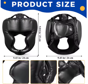 HAWK SPORTS INDUSTRIES Casque de boxe réglable en PU avec masque facial pour jeunes débutants - Entraînement MMA/Muay Thai/Taekwondo Unisexe - Product Image 6