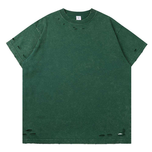 เสื้อยืดโอเวอร์ไซส์สไตล์วินเทจ ลุคสตรีทแวร์สุดหรู คุณภาพสูง ซักย้อมแบบแอซิดวอช สำหรับผู้ชาย ขายส่ง - Product Image 3