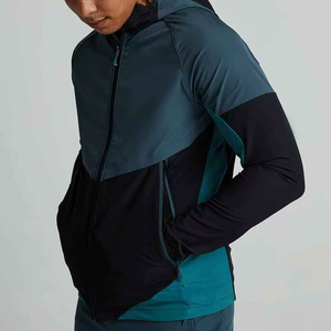 Custom Coated Sporty Camouflage Spring Polyester Knitted Durable Lightweight Waterproof <b>Jacket</b> Active Casual <b>Half</b> <b>Zip</b> Tracksuit - Product Image 3