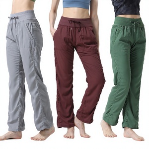 Pantalones de yoga y fitness para mujer, talla XL, de cintura media, estilo casual, adelgazantes, transpirables, de campana, de pierna ancha, estilo cargo. - Product Image 6