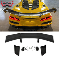 Aileron arrière en fibre de carbone sèche PU-Design pour Chevrolet Corvette C8 Z06, amélioration du pare-chocs, style ZR1, kit carrosserie