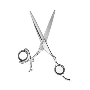 Professional Hair Cutting <b>Scissors</b> Stainless Steel Sharp Convex Blade Right <b>Handed</b> Offset Handle Salon Hairdressing Shears - Product Image 4