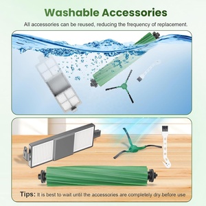 Phụ Kiện Kit Chính Bàn Chải Bộ Lọc Bên Bàn Chải Cho <span class=keywords><strong>Irobot</strong></span> Roomba 205 Dustcompactor VAC <span class=keywords><strong>Robot</strong></span> Chân Không - Product Image 6