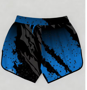 กางเกงมวยไทย MMA สีน้ำเงินดำ พิมพ์ลายแบบ Sublimation สำหรับฝึกซ้อมและแข่งขัน - Product Image 6