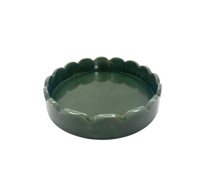 Bol de table en résine sculptée haut de gamme, design classique, empilable, compatible lave-vaisselle, écologique, finition brillante, forme irrégulière, pour salades et fêtes - Product Image 6