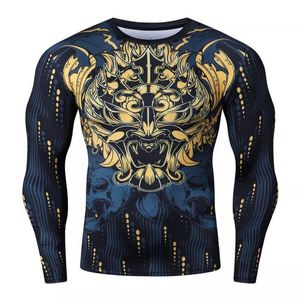 Rashguard personnalisé pour homme en polyester et élasthanne respirant, très demandé, avec logo personnalisé par sublimation. - Product Image 2