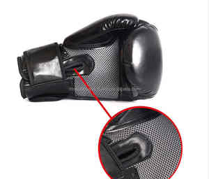 2025 unisexe professionnel étanche évacuation de l'humidité en cuir PU gants crochet boucle fermeture conception personnalisée pour hommes femmes boxe - Product Image 3