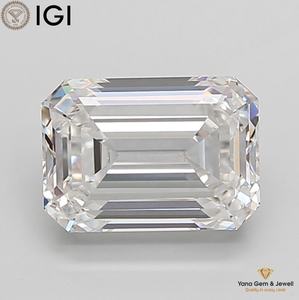 Diamante Cultivado en Laboratorio con Certificación IGI, Corte Esmeralda, 3.00 Quilates, Claridad VVS1, Color E, para Anillo de Aniversario - Product Image 1