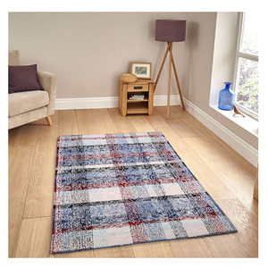 Offre Spéciale tapis en coton tissé plat écologique fait à la main tapis coloré moderne pour chambres à thème bohème Boutique hôtels Latex - Product Image 1