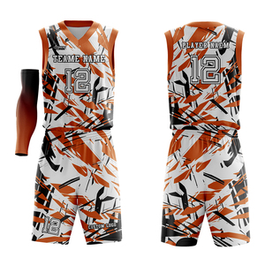 Ensemble d'uniformes de basketball respirants 7v7 personnalisés OEM avec sublimation de haute qualité - Product Image 2